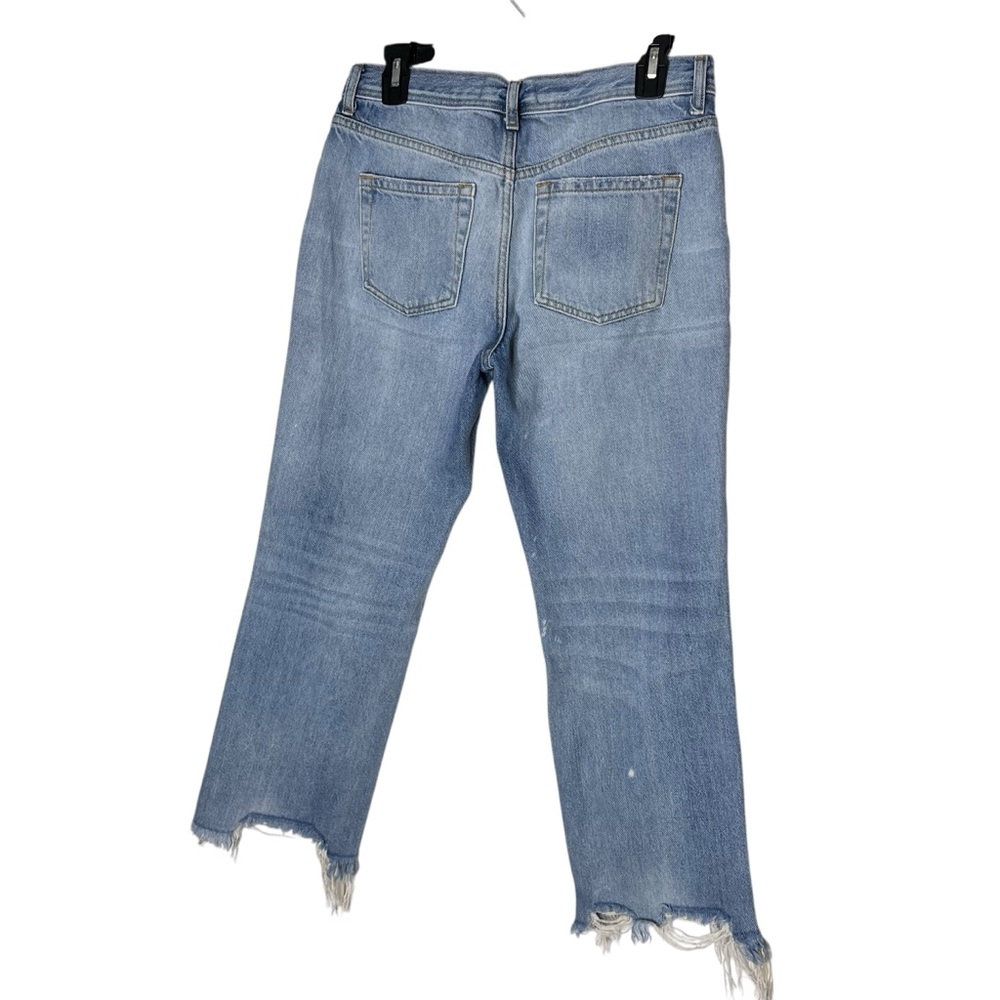 Free People Maggie mid-rise straight-leg distressed Jeans Size 27 - Picture 6 of 10